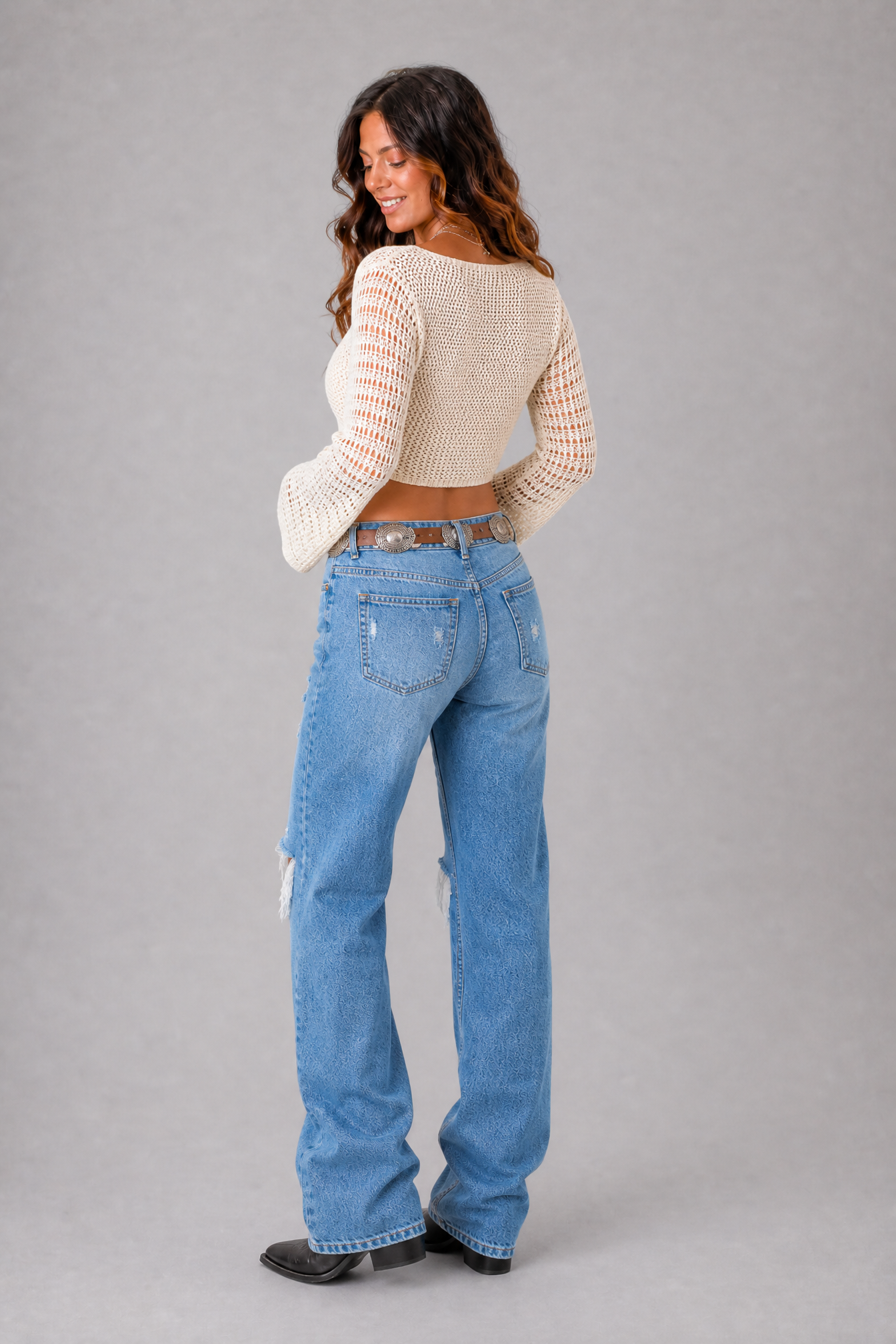 Ivory Horizon Crochet Top