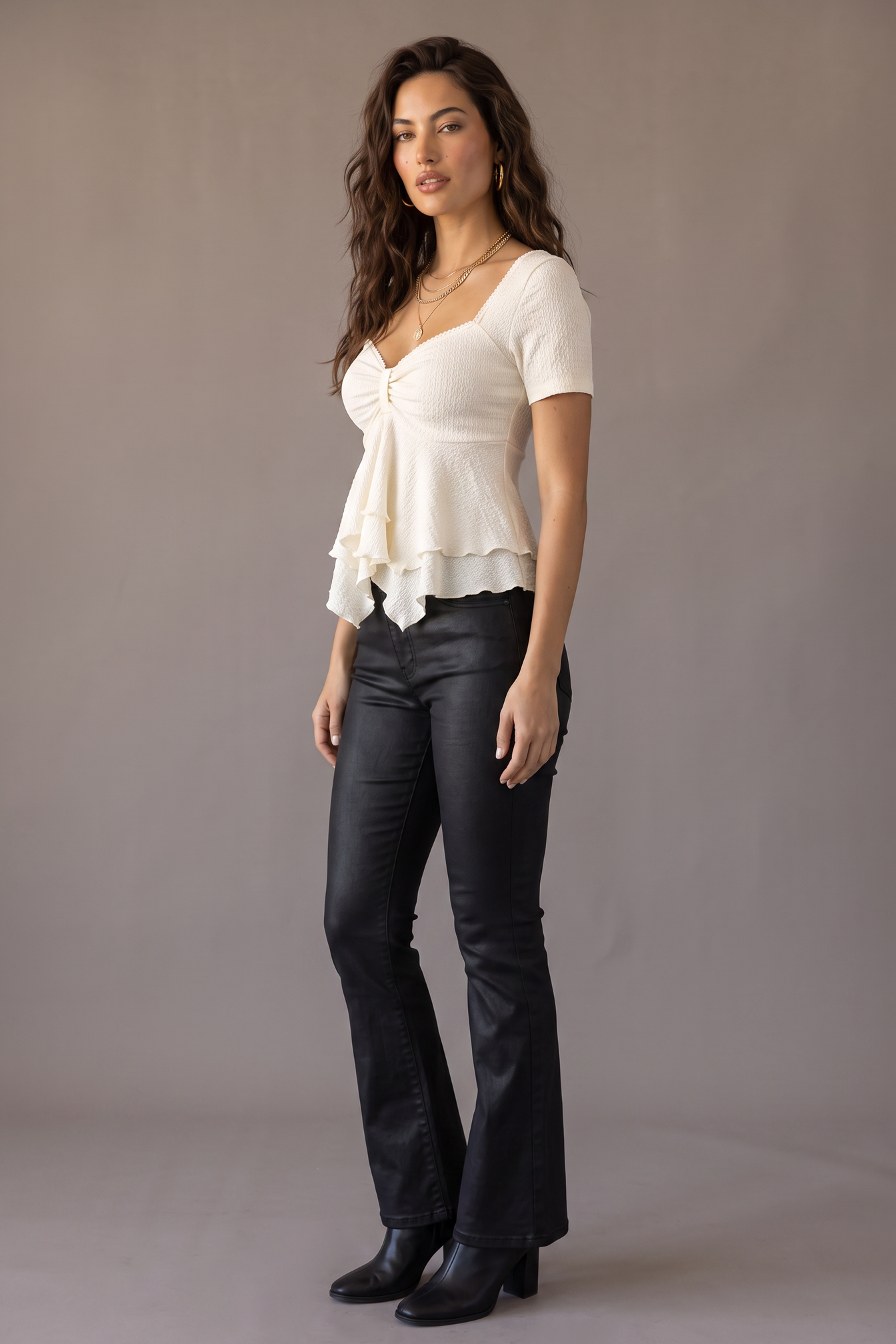 After Hours Sweetheart Layered Ruffle Top
