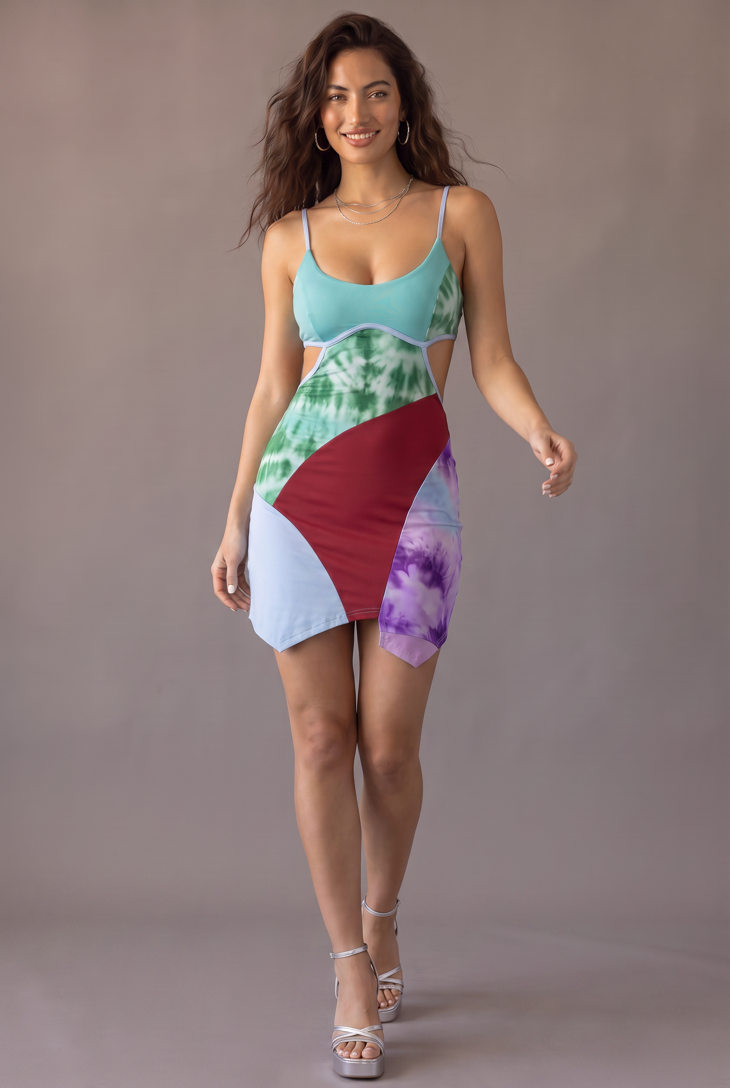 Electric Avenue Colorblock Mini Dress