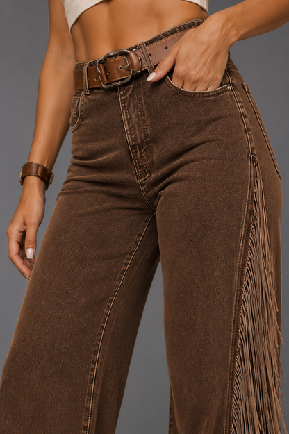 Boot Scootin' Fringe Flare Pants