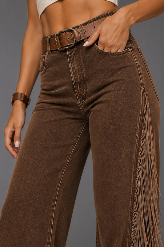 Boot Scootin' Fringe Flare Pants