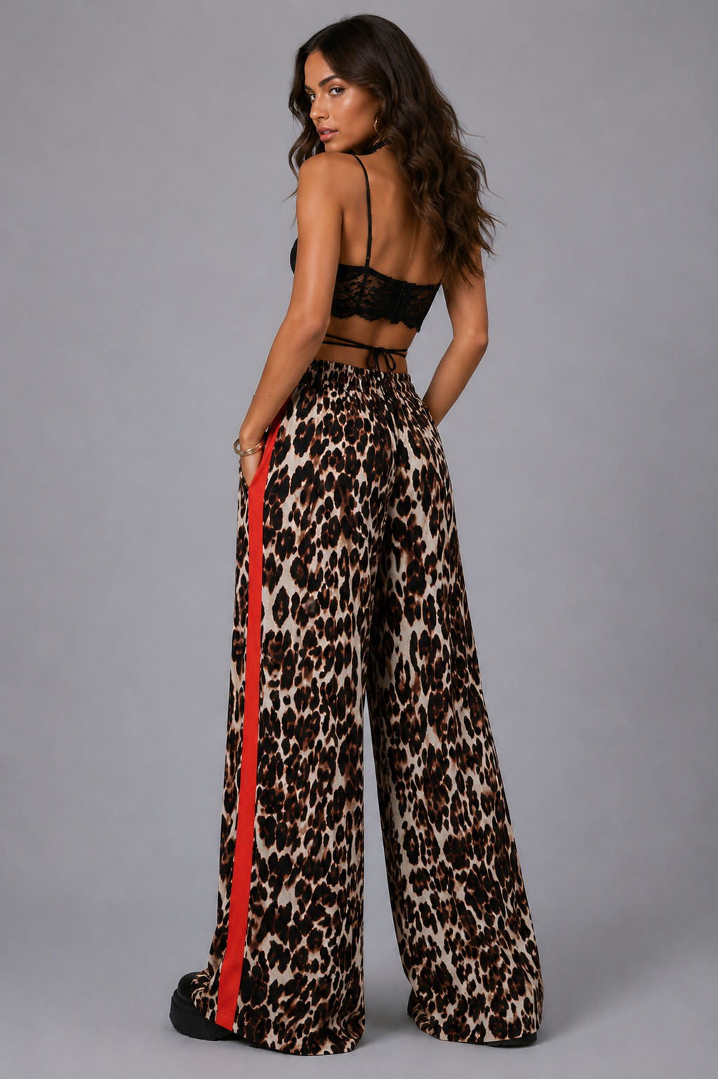 Aftershock Leopard Wide-Leg Pants