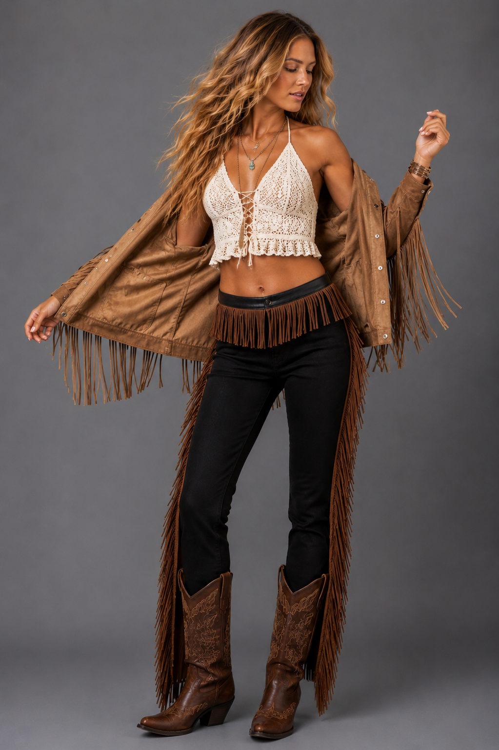 Long Live Cowgirls Fringe Pants