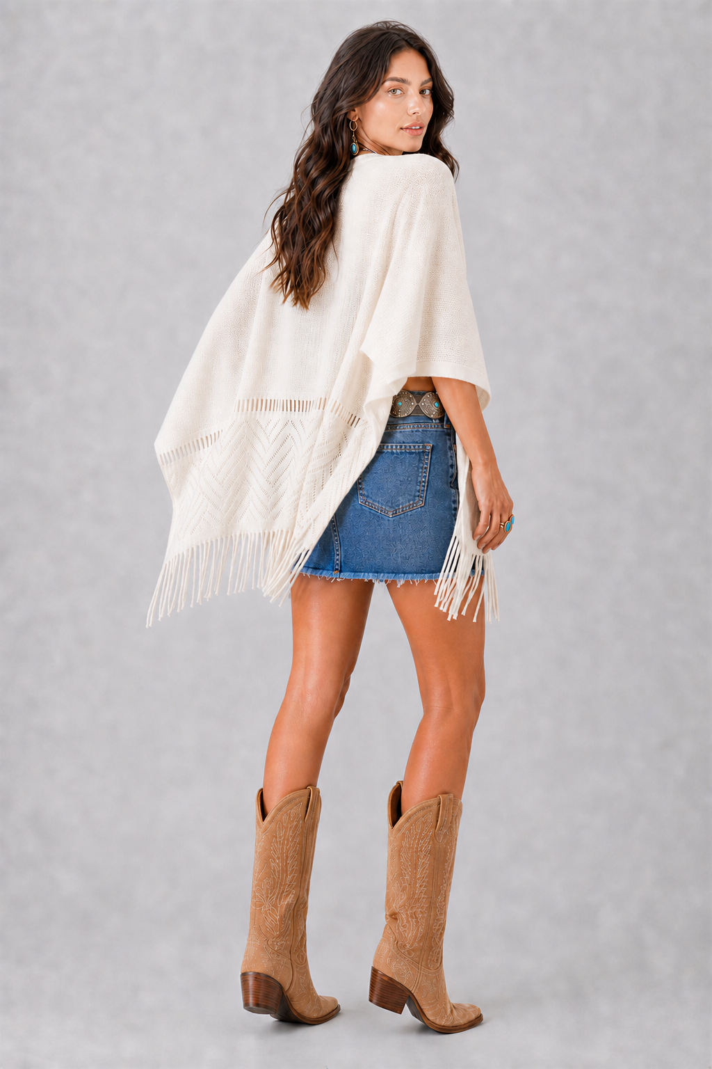 Encore Fringe Knit Wrap