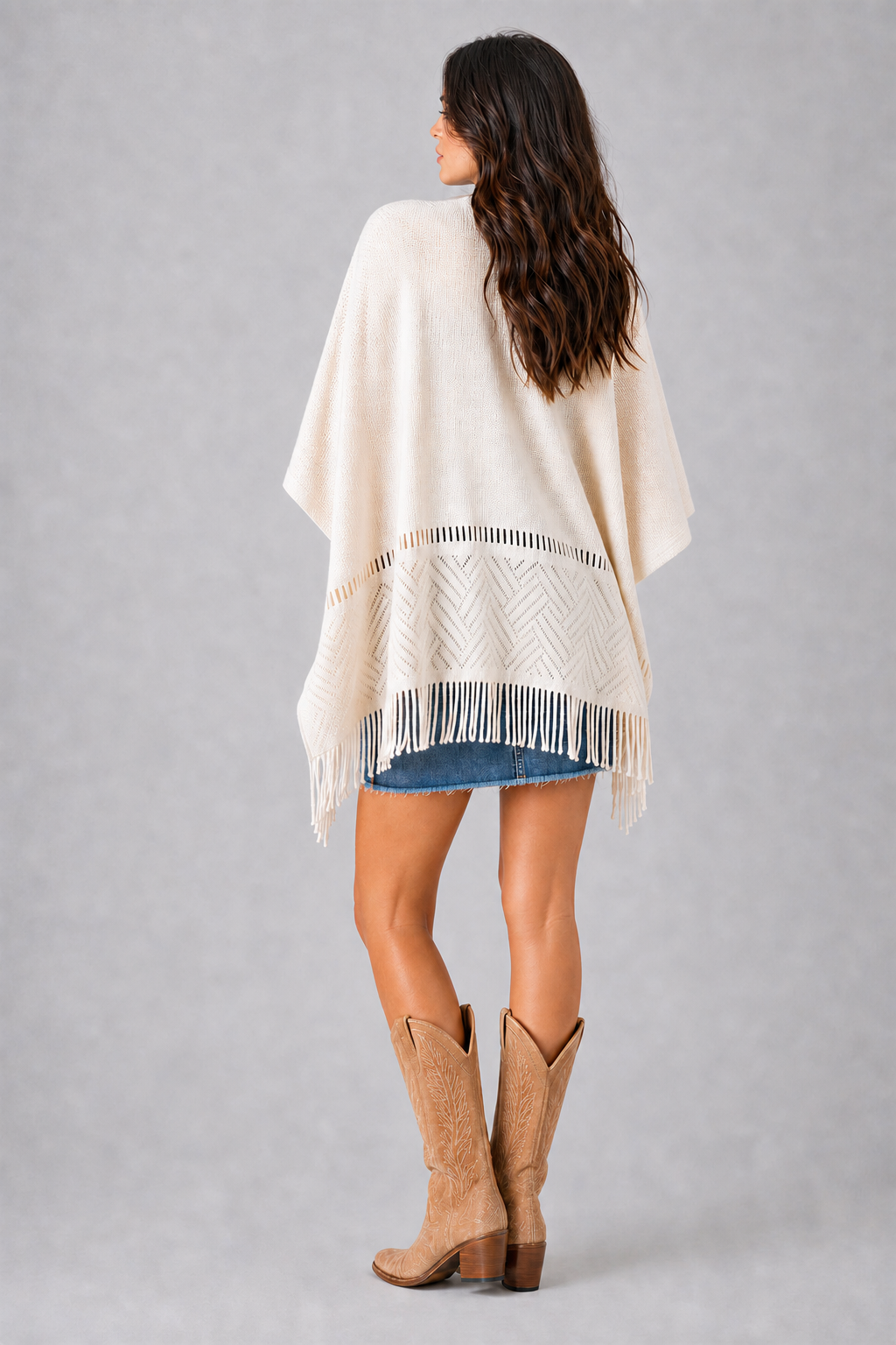 Encore Fringe Knit Wrap