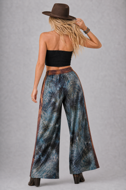 Desert Haze Tie-Dye Wide-Leg Pants