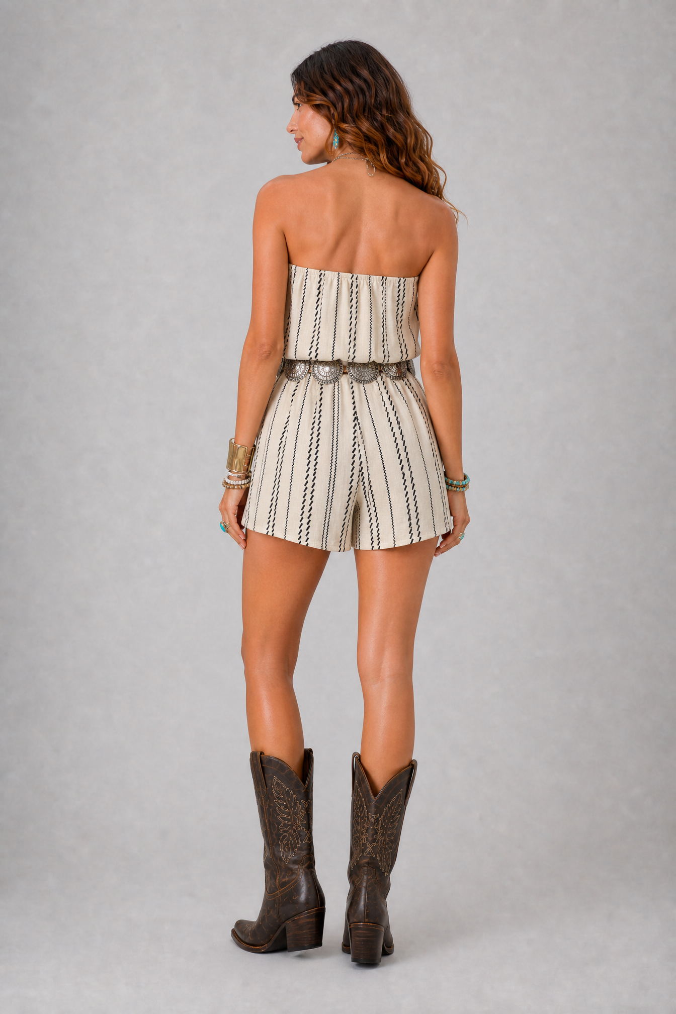 Desert Days Strapless Romper