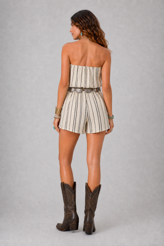 Desert Days Strapless Romper