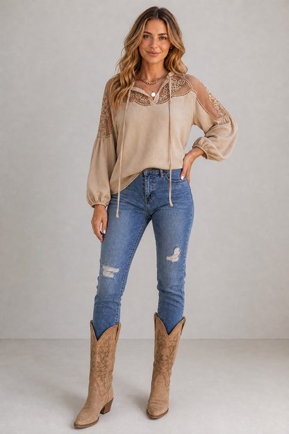 Prairie Bloom Lace Top