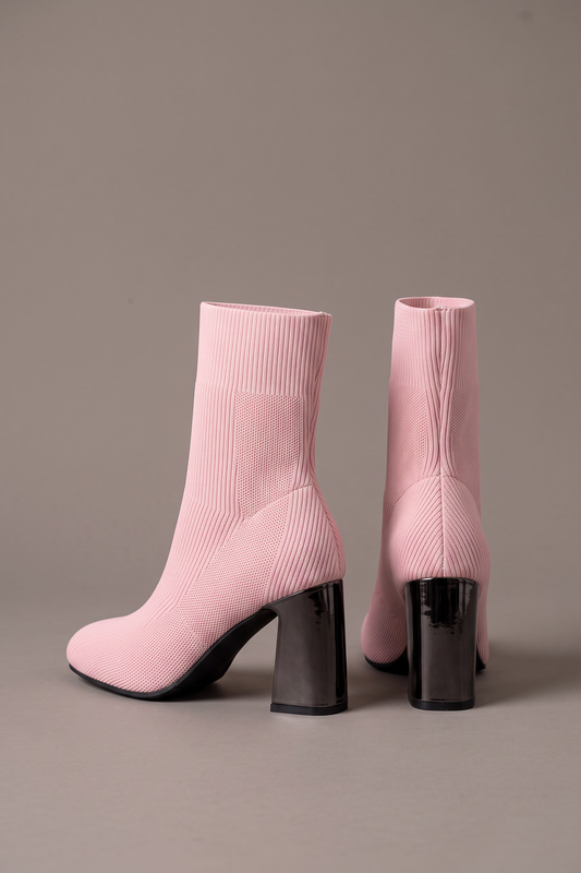 After Hours Mesh Block Heel Boots