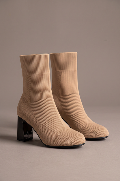 After Hours Mesh Block Heel Boots