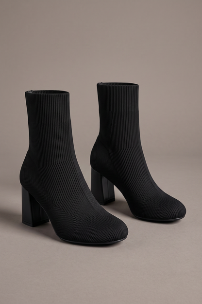 After Hours Mesh Block Heel Boots