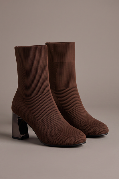 After Hours Mesh Block Heel Boots