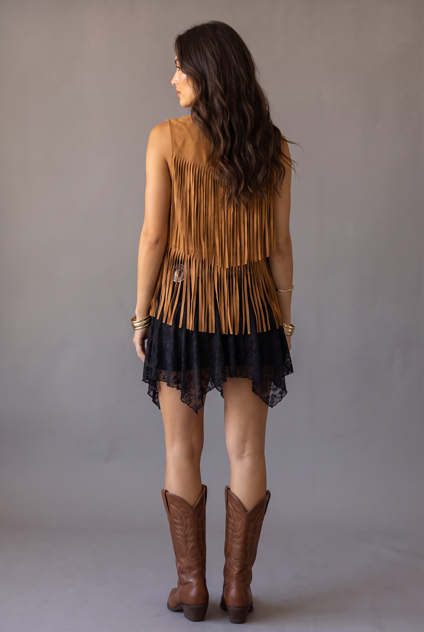 Wild Lace Asymmetric Mini Skirt