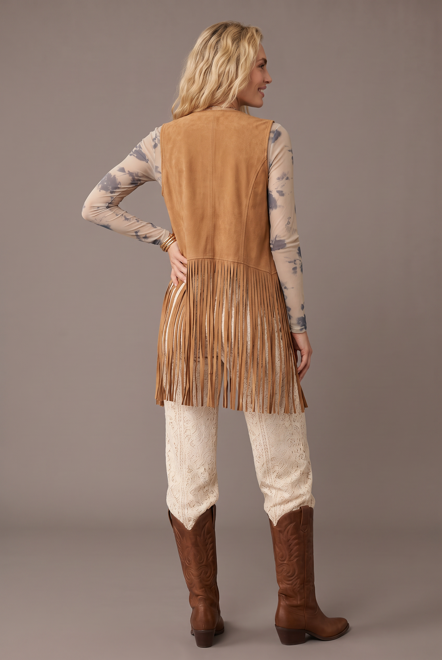 Desert Haze Sheer Mesh Top