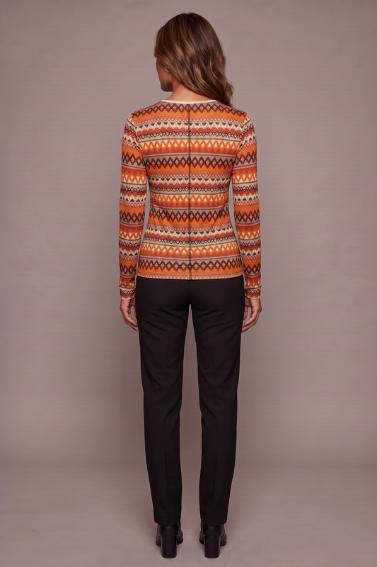Desert Nomad Geometric Long Sleeve T-Shirt