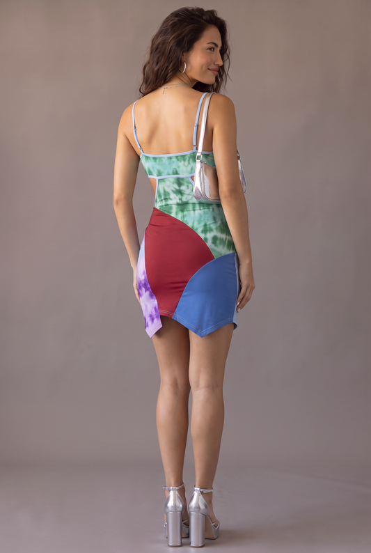 Electric Avenue Colorblock Mini Dress