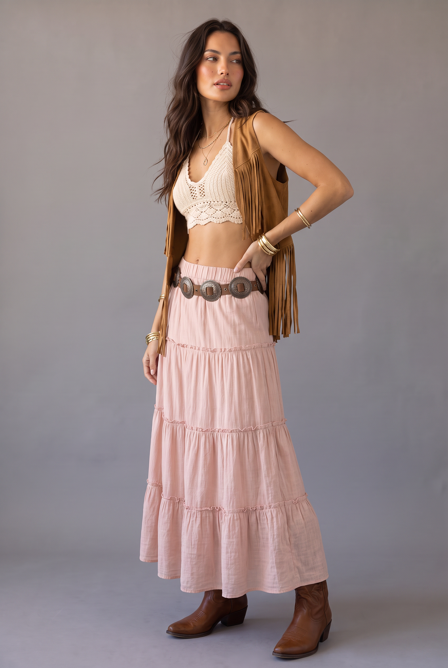 Wildflower Tiered Maxi Skirt