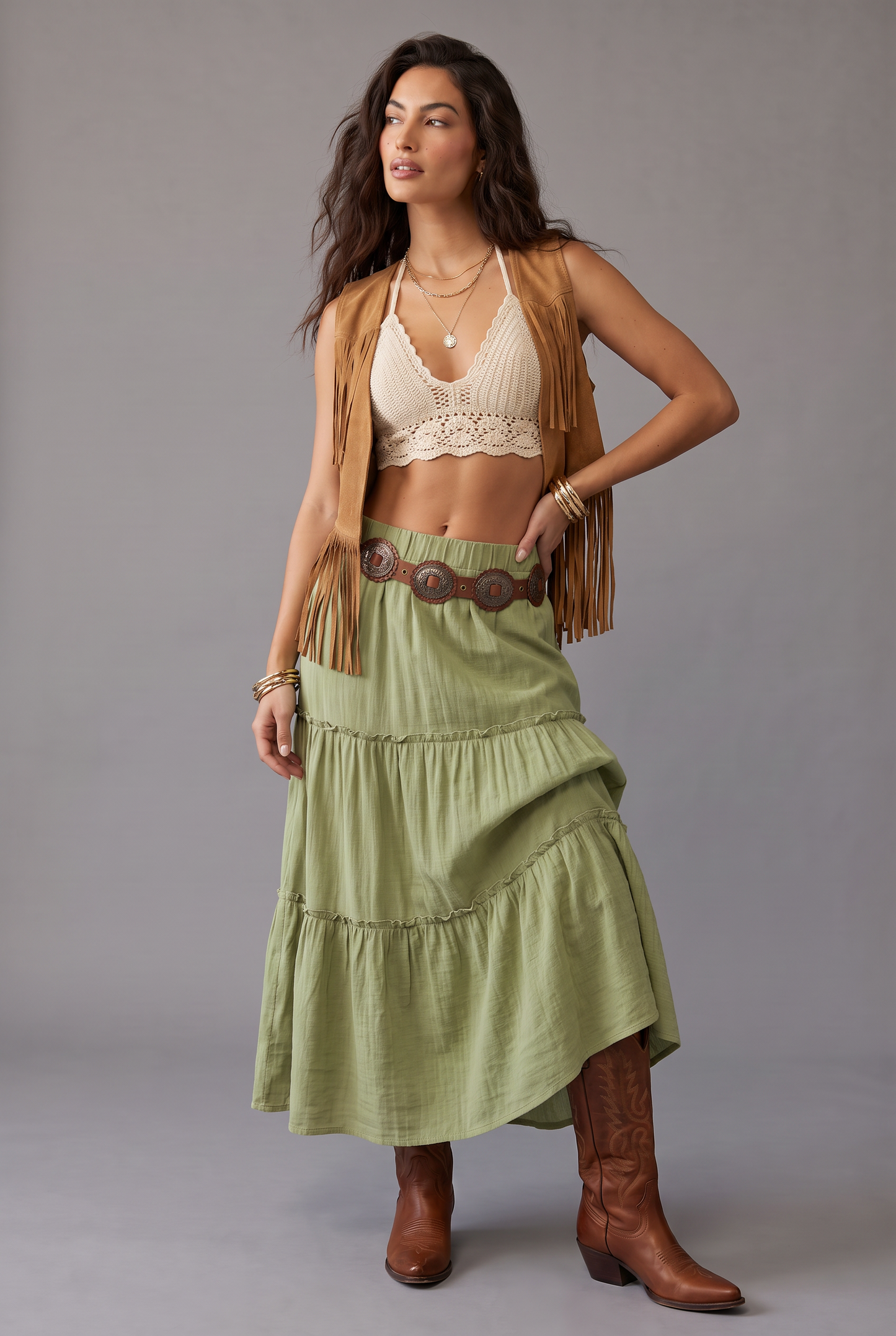 Wildflower Tiered Maxi Skirt