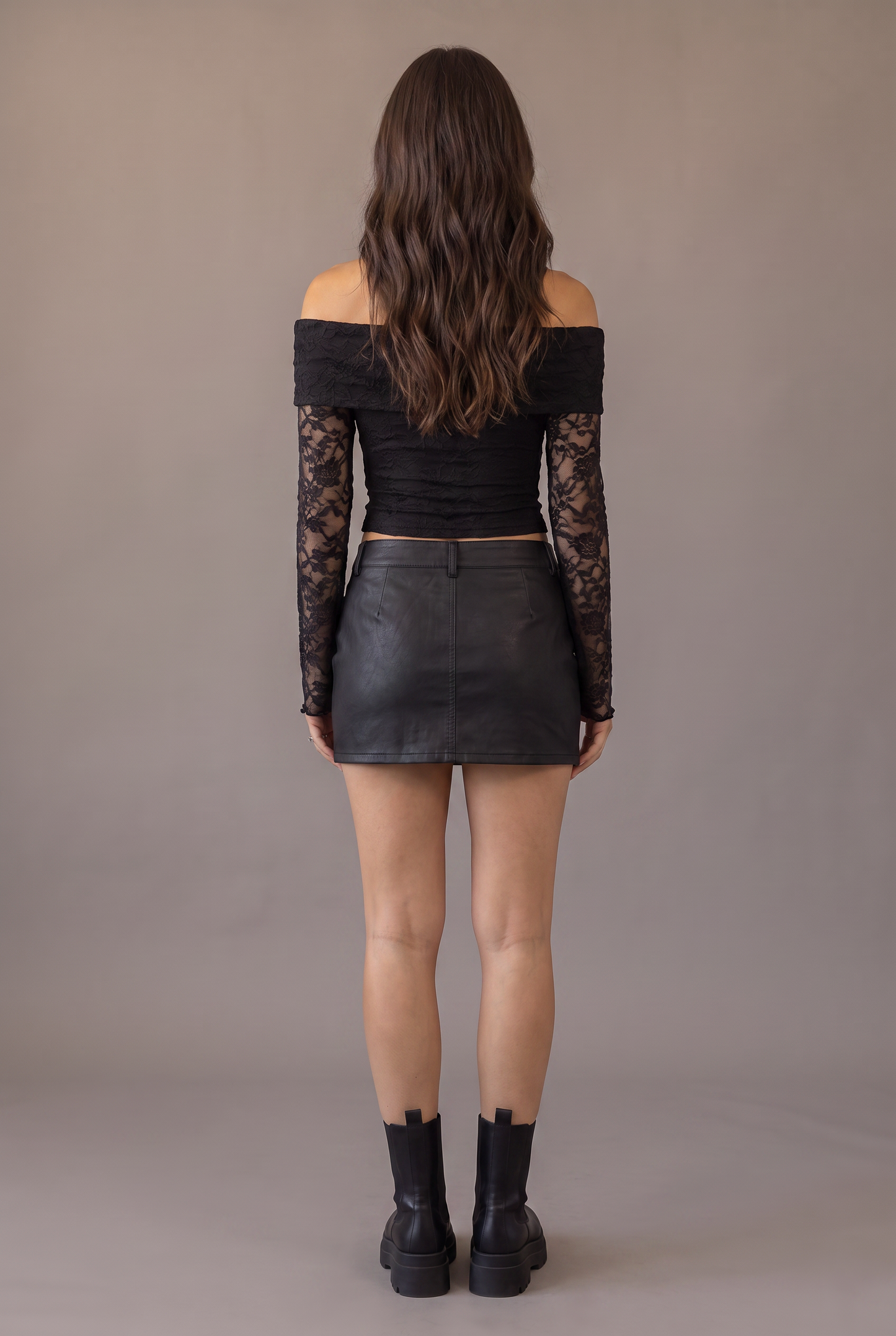 After Midnight Lace Off-Shoulder Top