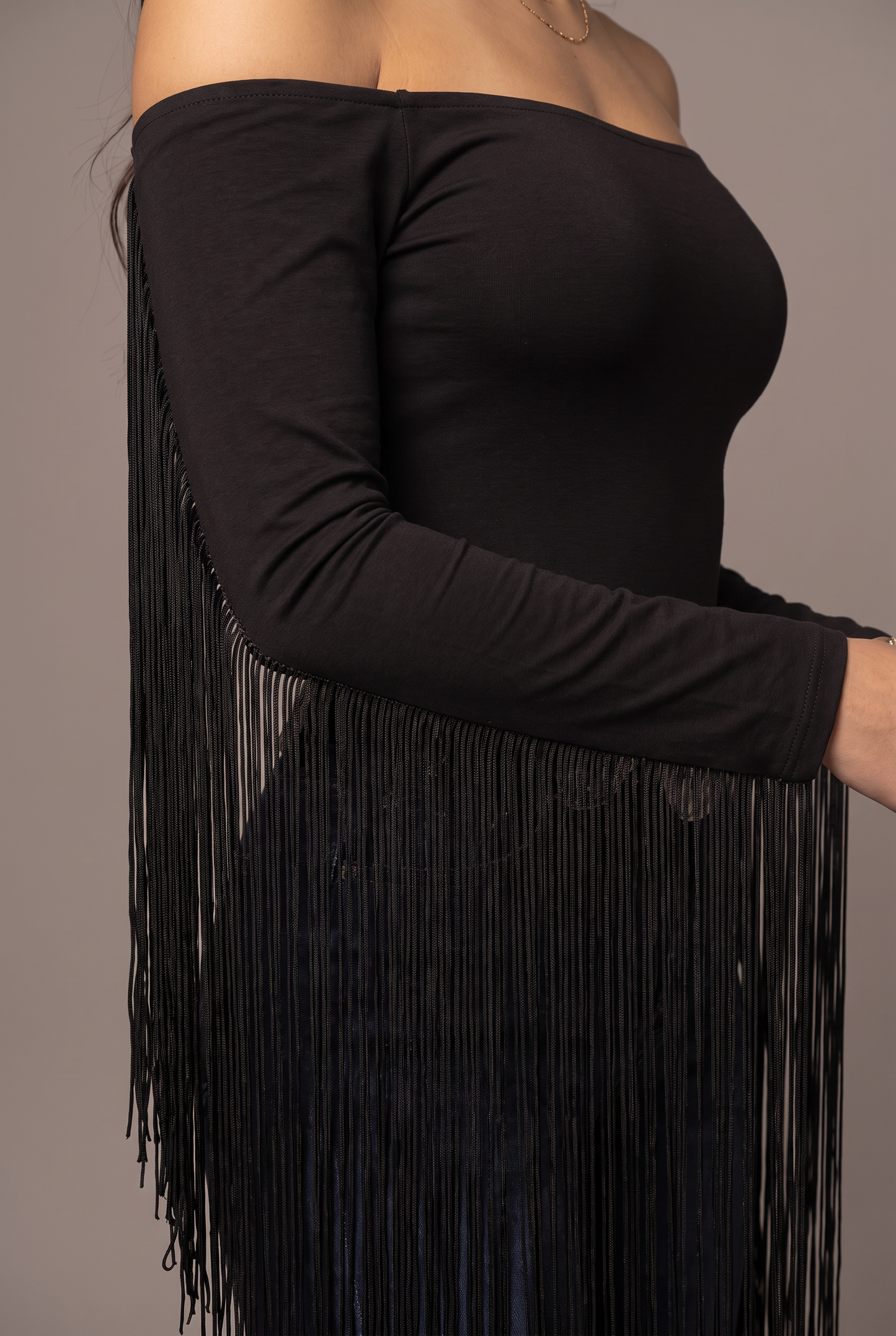 Stagecoach Fringe Off-Shoulder Top