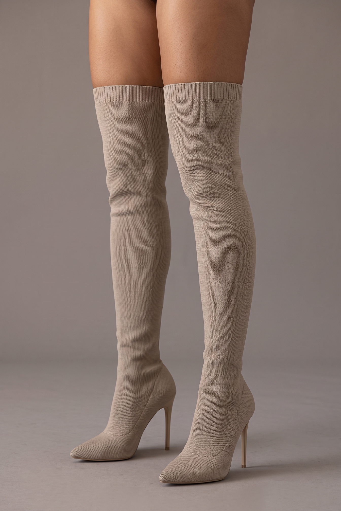 After Hours Point-Toe Over-the-Knee Stiletto Boots