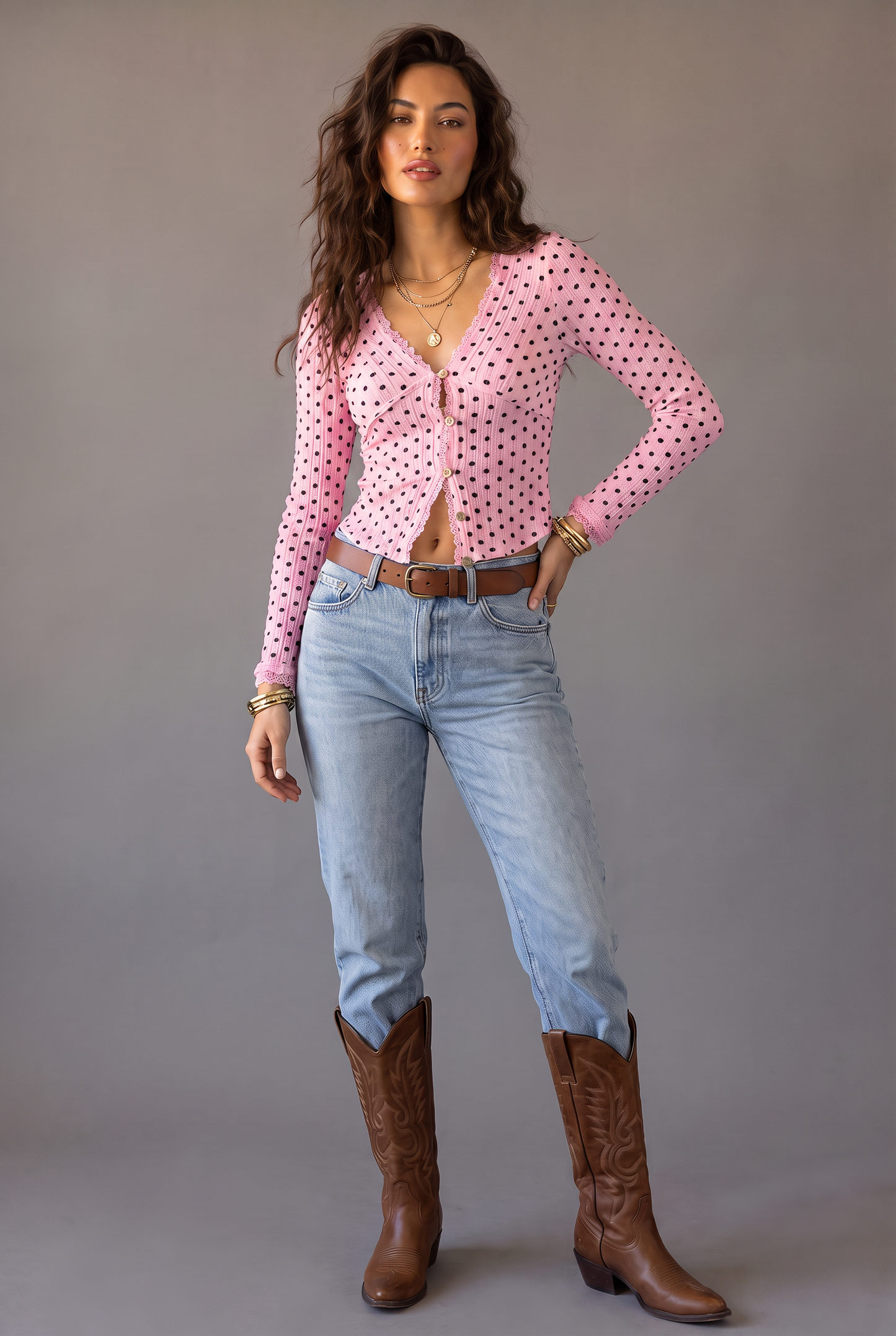 Sweet Talk Ruched Button-Down Blouse