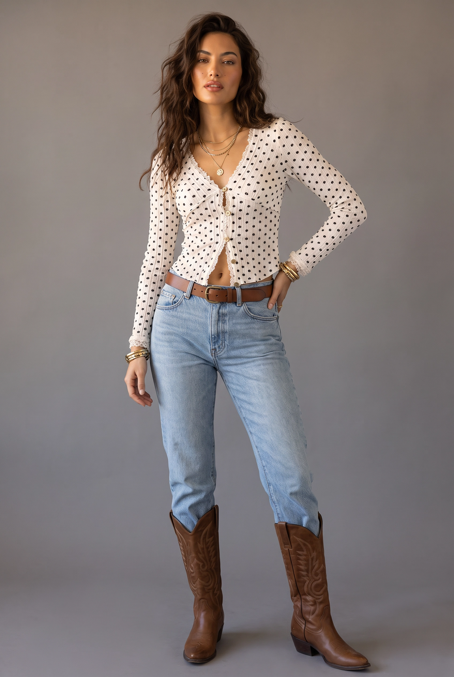 Sweet Talk Ruched Button-Down Blouse