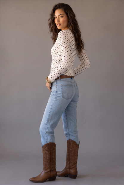 Sweet Talk Ruched Button-Down Blouse