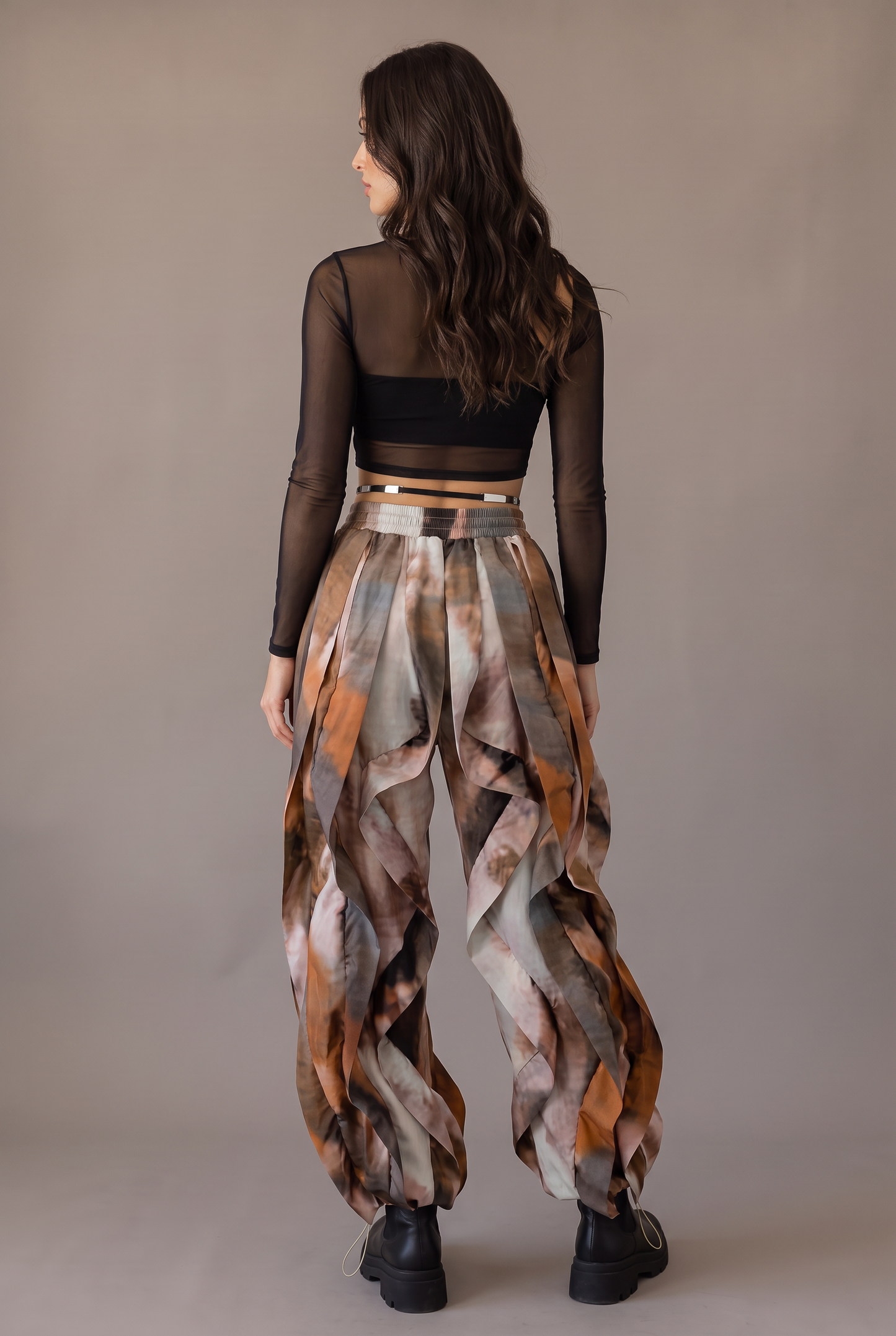 Desert Rhythm Ruffle Cargo Pants
