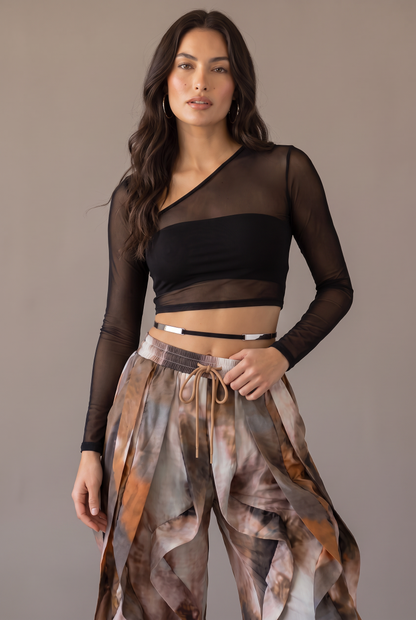 Desert Rhythm Ruffle Cargo Pants
