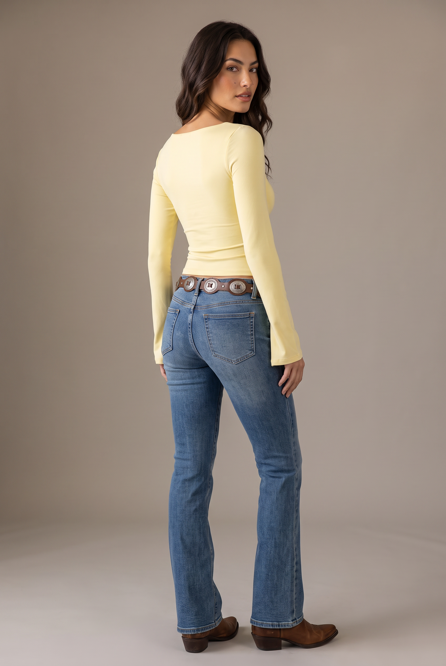 Main Stage Square-Neck Fitted Top