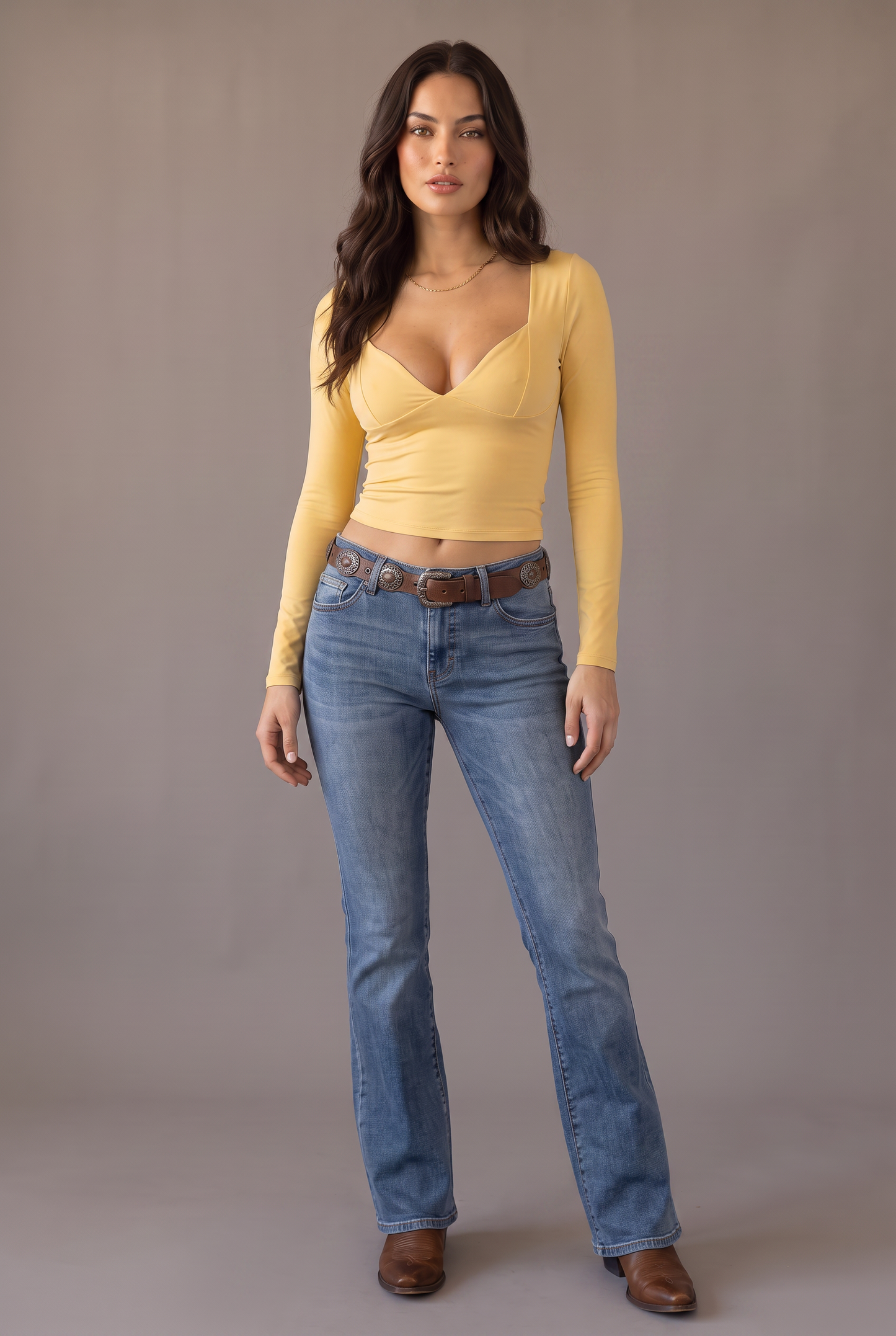 Backstage Sweetheart Long Sleeve Top