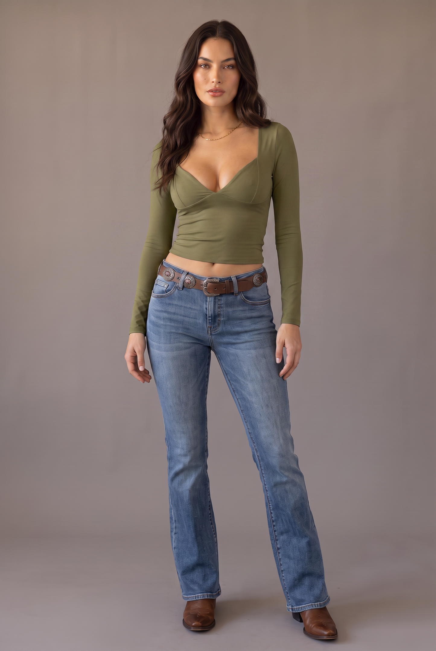 Backstage Sweetheart Long Sleeve Top