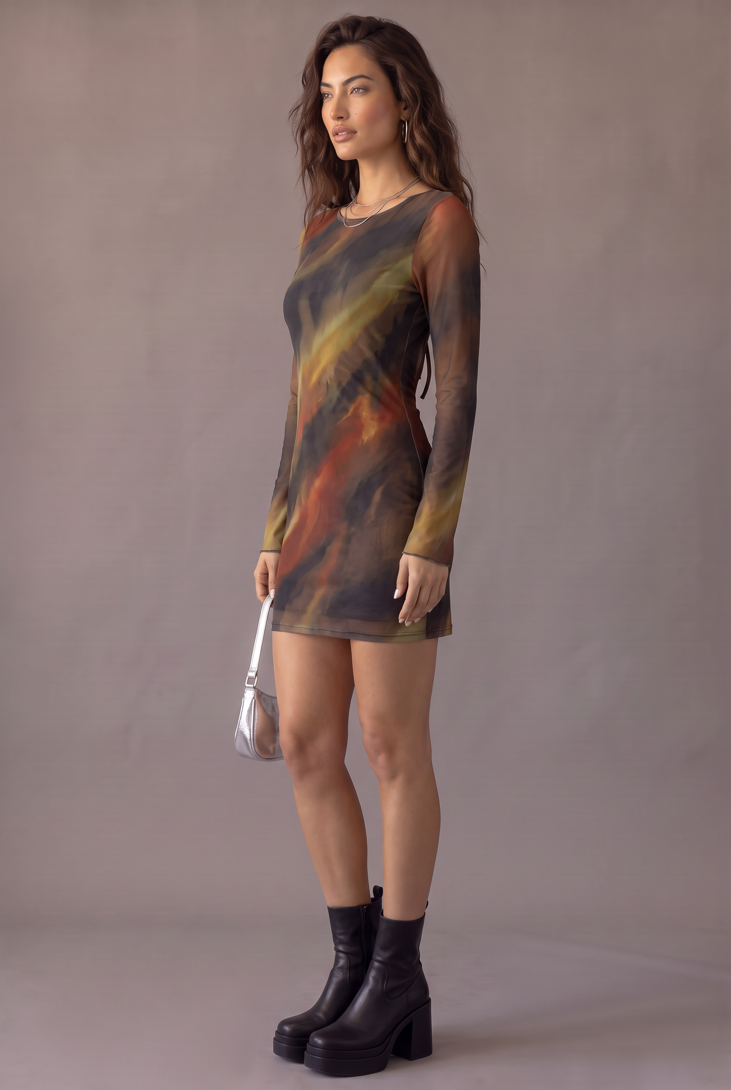 Afterglow Tie-Dye Bodycon Mini Dress