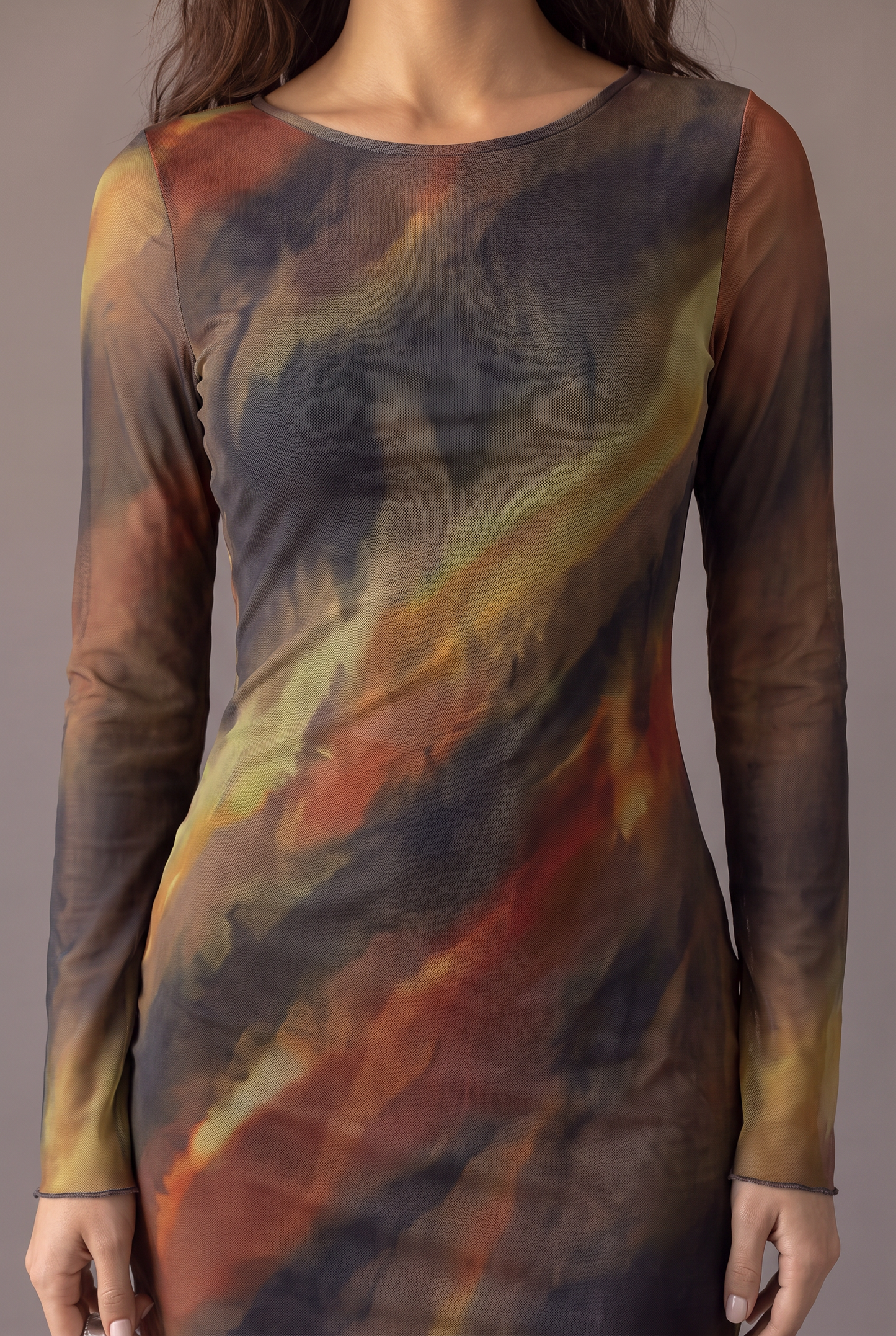 Afterglow Tie-Dye Bodycon Mini Dress